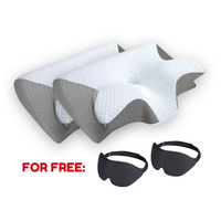 x2 Airway Pro™ Pillows + FREE Premium Sleep Masks