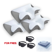 x3 Airway Pro™ Pillows + FREE Premium Sleep Masks + FREE Cooling Blanket